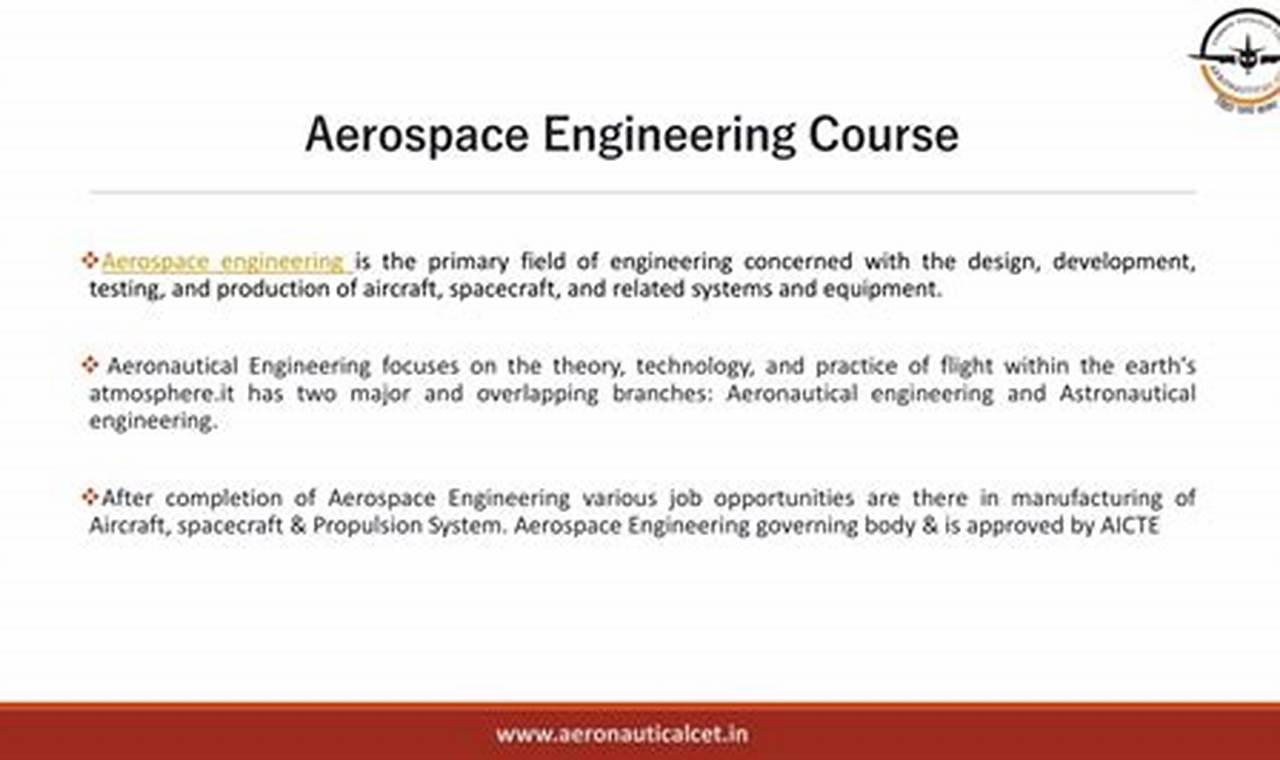 Your Aerospace Engineering Course Details Guide + Careers | Innovating the Future of Flight with Reliable Aviation Solutions