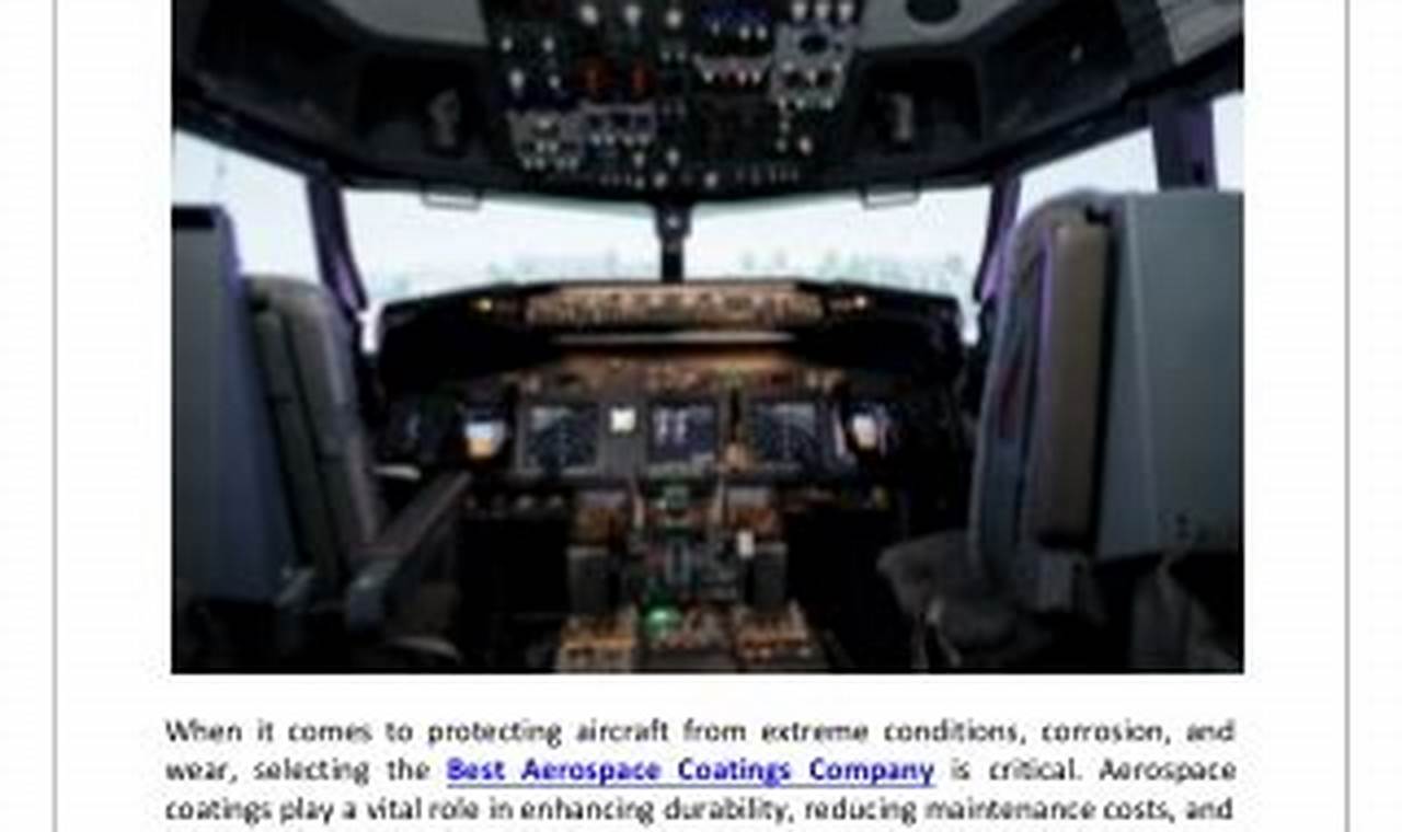 Top: Best Aerospace Coatings Company [Reviewed] < 70 char | Innovating the Future of Flight with Reliable Aviation Solutions
