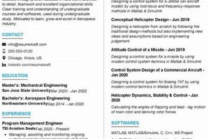 Get Hired: Aerospace Engineering Internship Resume Sample Guide | Innovating the Future of Flight with Reliable Aviation Solutions