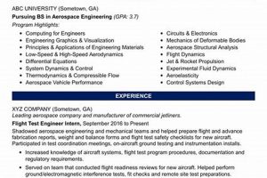 Ace Your Start: Entry Level Aerospace Engineer Resume Guide | Innovating the Future of Flight with Reliable Aviation Solutions
